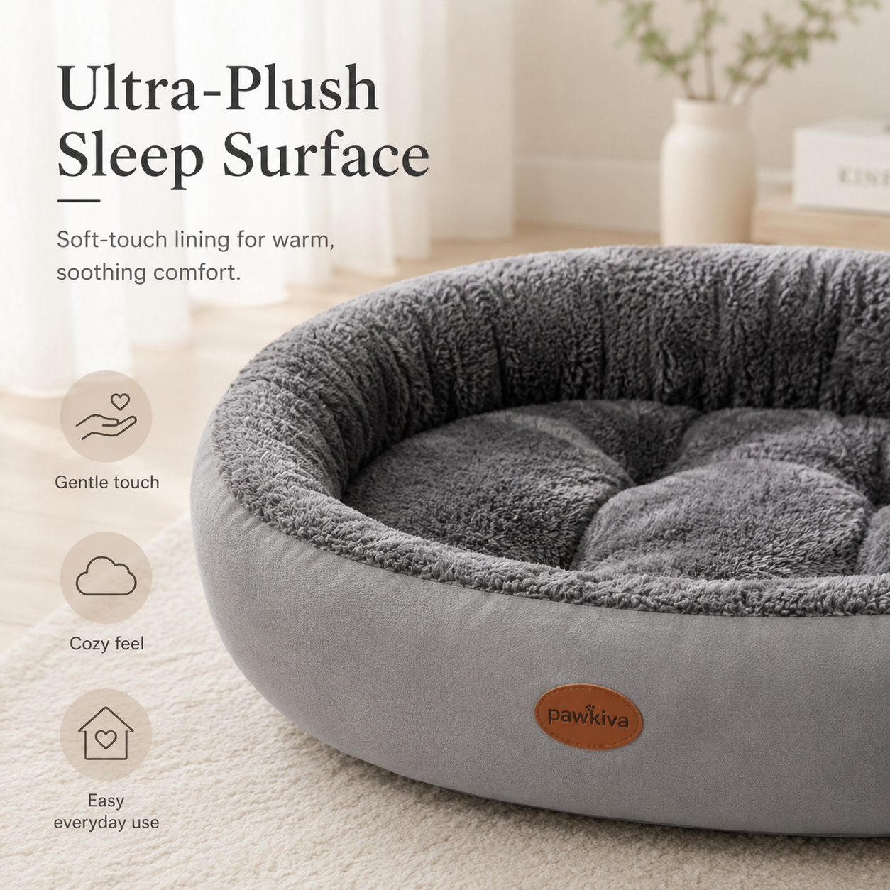 Warm Oval Pet Bed