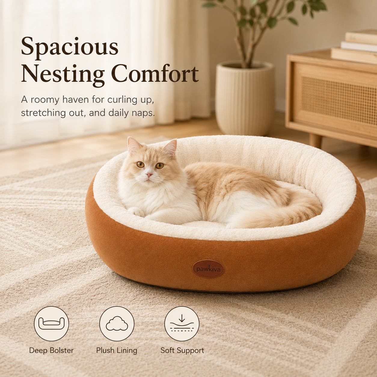 Warm Oval Pet Bed