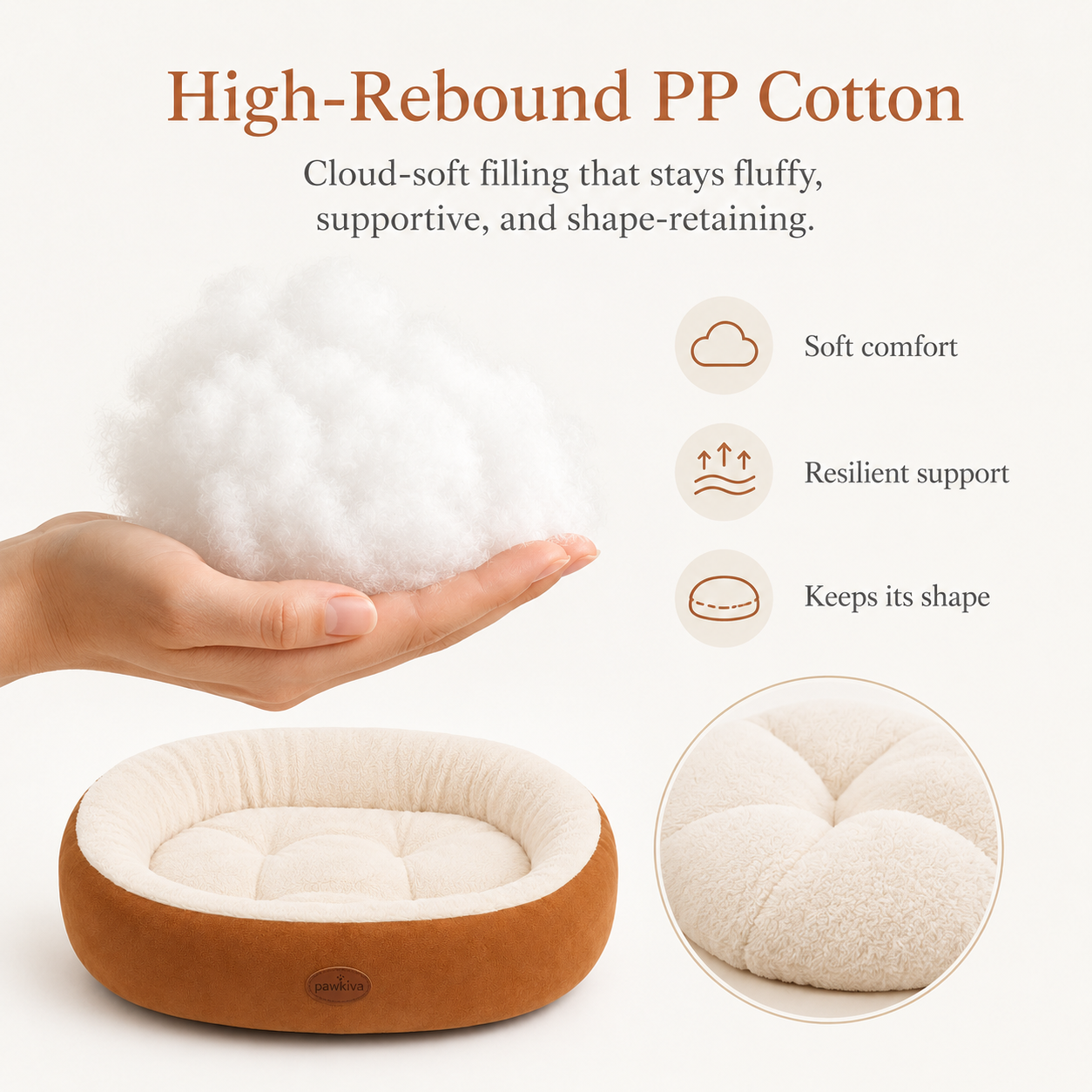Warm Oval Pet Bed