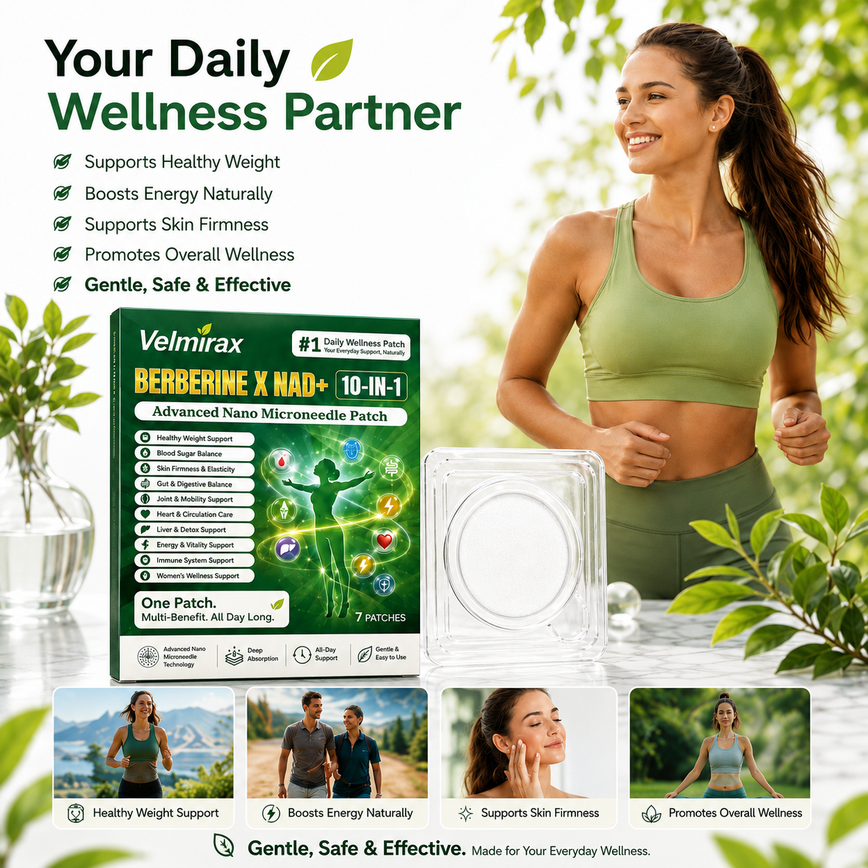 Moringa Berberine 10-IN-1 Advanced Nano Microneedle Patch