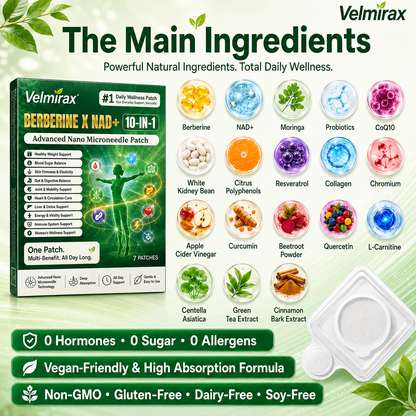 Moringa Berberine 10-IN-1 Advanced Nano Microneedle Patch
